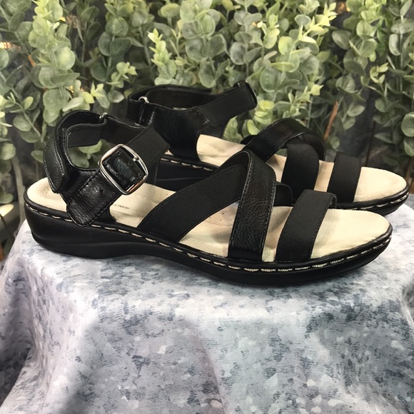 Croft & Barrow Boathouse Black Strappy Sandals Women’s 6.5M 🖤Like NEW🖤 - Picture 12 of 12